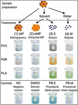 Planktonic crustaceans exposed to different experimental conditions