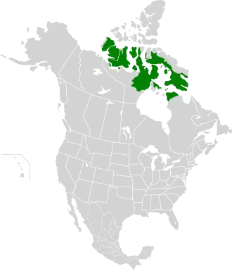 Ecoregion territory (in green)