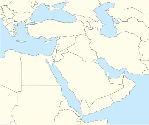 Siege of Kut is located in Middle East