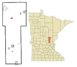 Location in Mille Lacs County, Minnesota