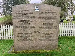 Memorial stone honoring U.S. Army Ski Troopers of the 99th Infantry Battalion