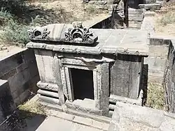 Mandapa with the doorframe depicting lotus leaves pattern