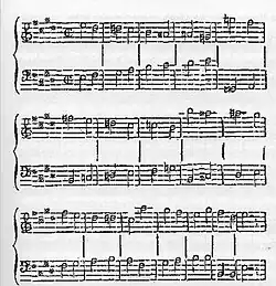page of musical score