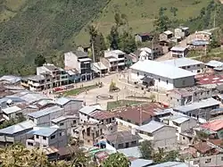 Aerial view of town