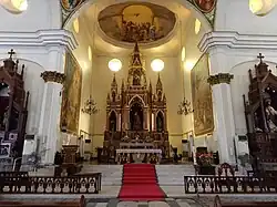 High altar and reredos