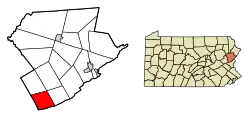 Location of Eldred Township in Monroe County