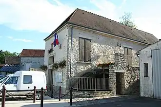 The town hall in Montalet-le-Bois, located in the old mill