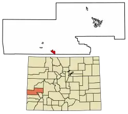 Location in Montrose County, Colorado