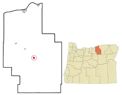 Location in Oregon