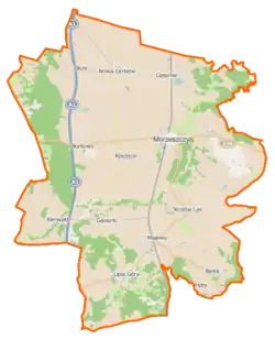 Location of Gmina Morzeszczyn