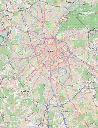 Moscow–Vostochny is located in Moscow Ring Road