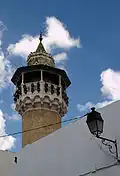 View of the upper part of the minaret.