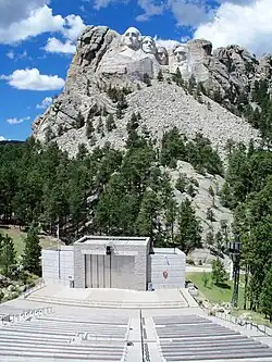 Amphitheater and sculptures