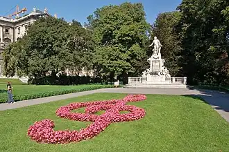 Vienna Mozart statue and Sol key