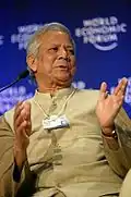 Nobel Peace Prize-winning social entrepreneur Muhammad Yunus (PhD, 1971)