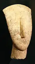 Head and neck of a figurine attributed to the Schuster Master