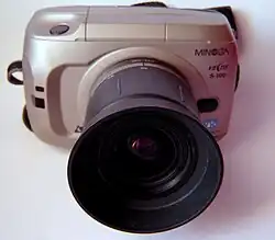 Minolta Vectis S-100 with 28~56 mm kit lens
