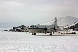 NASA Airborne Laboratory takes off from McMurdo in 2013 for a research campaign