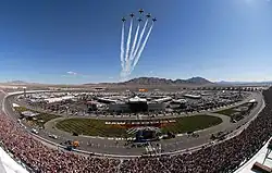 Fighter jets flying over the Speedway