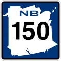 Route 150 marker