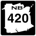 Route 420 marker