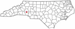 Location of Boger City, North Carolina