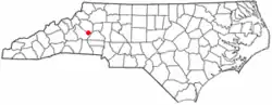 Location of Icard, North Carolina