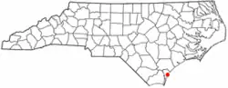 Location of Masonboro, North Carolina