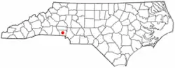 Location of Ranlo, North Carolina