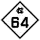 North Carolina Highway 64 marker