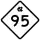 North Carolina Highway 95 marker