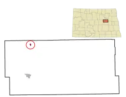 Location of Sheyenne, North Dakota