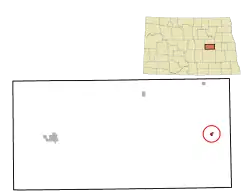 Location of Glenfield, North Dakota