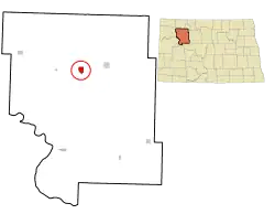Location of Stanley, North Dakota