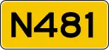 Provincial highway 481 shield}}