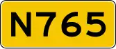 Provincial highway 765 shield}}