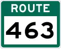 Route 463 marker