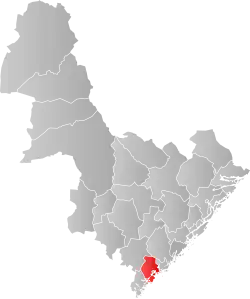 Vestre Moland within Aust-Agder