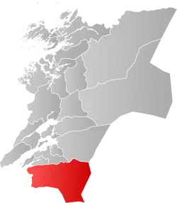 Stjørdalen within Nord-Trøndelag