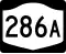 New York State Route 286A marker