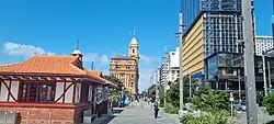 Wharf Pavilions and Ferry Building on Quay Street in 2023