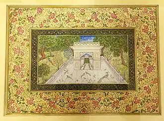 Miniature painting of the tomb of Abdul-Qādir Bedil