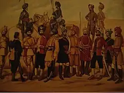 Nawab of Bahawalpur and generals in suthan