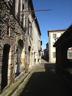 Near the old market hall in Fanjeaux