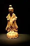 Wono-ri Bodhisattva, Goguryeo, first half of the 6th century. Ceramic, h. 17&nbsp;cm. National Museum of Korea.