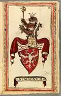 Coat of arms of House of Nemanjić, by S. Rubcich (c. 1700)