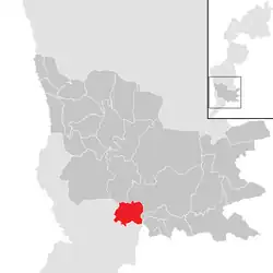 Location within Güssing district