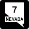Highway sign for Nevada State Route 7