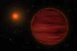 Artist's impression of the SCR 1845-6357 stellar system