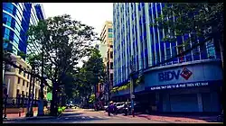 Nguyễn Công Trứ Street, one of the most notable street for trading and banking activities